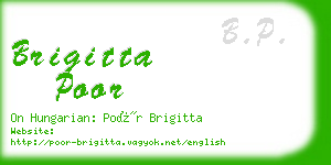 brigitta poor business card